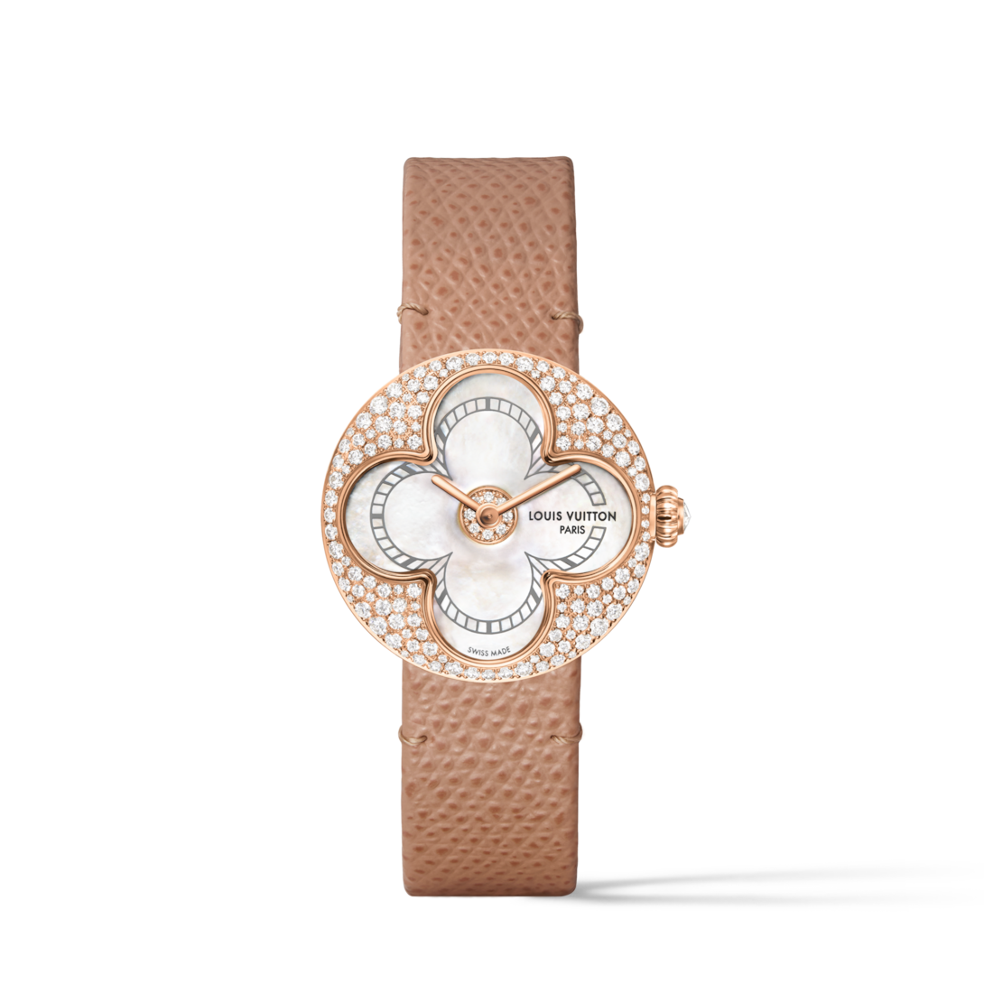 Color Blossom, quartz, 26mm, Rose gold, white mother-of-pearl and